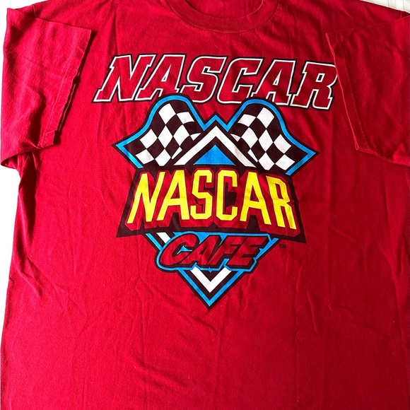 Vintage NASCAR Cafe T-Shirt XXL Racing RED - Picture 1 of 9